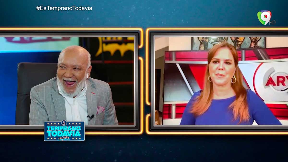 María Celeste Arraras junto a Jochy Santos | Es Temprano Todavía