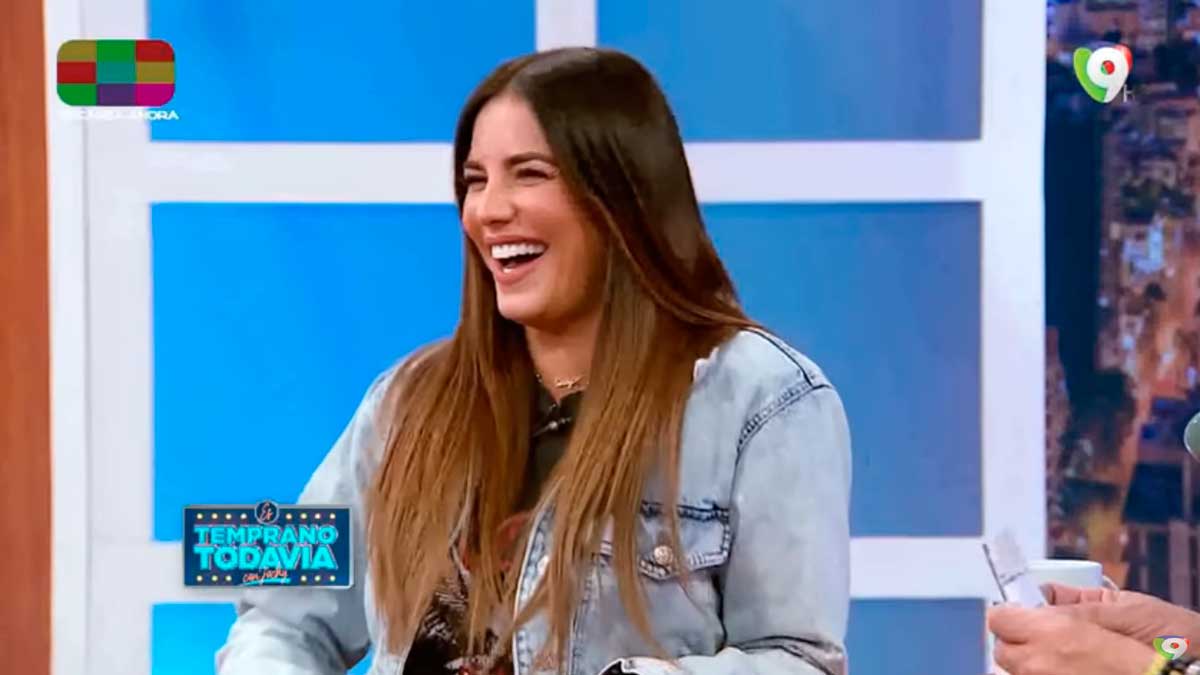 Gaby Espino junto a Jochy Santos en Es Temprano Todavía