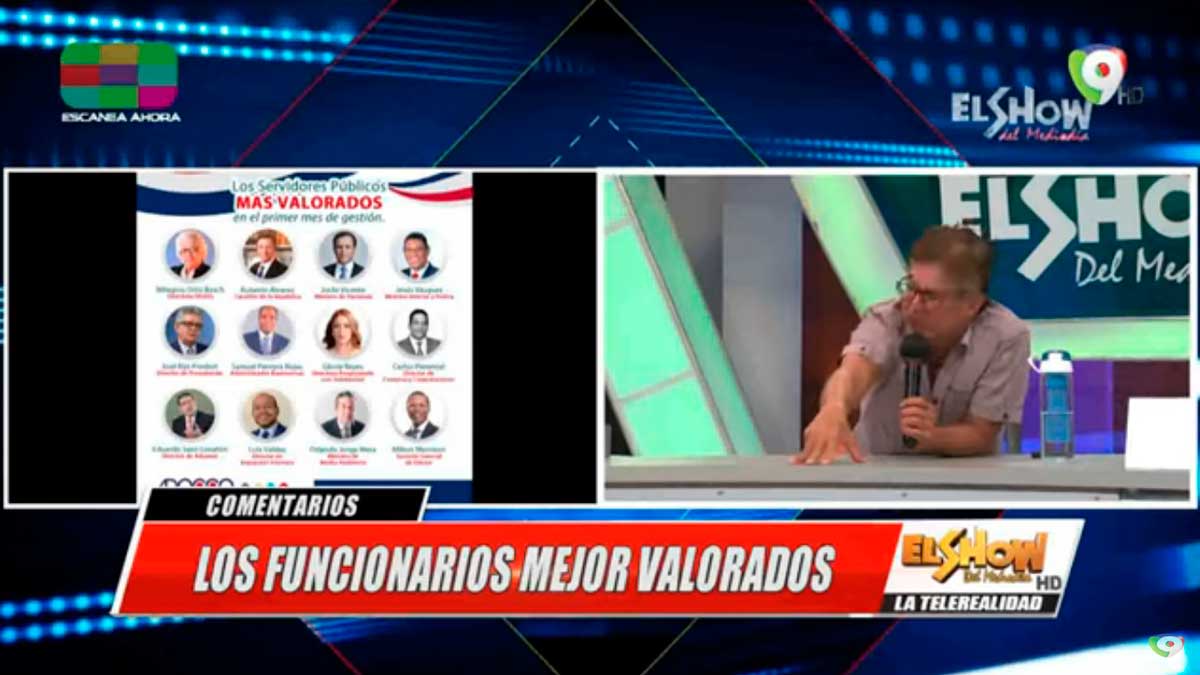 Funcionarios públicos mejor valorados al mes de su gestion | El Show del Mediodía