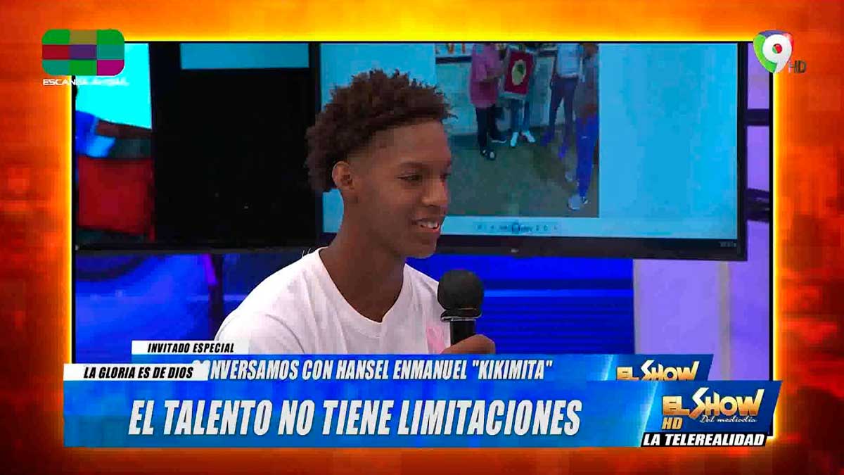 Joven que perdió su brazo es becado en Los Estados Unidos | El Show del Mediodía