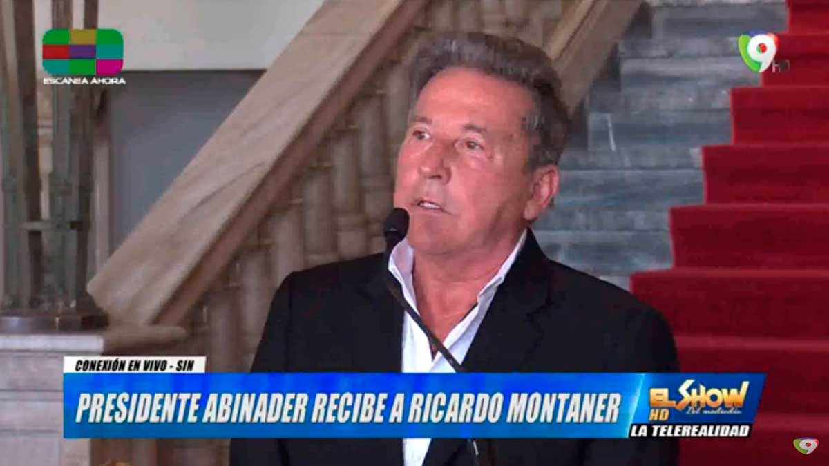 Presidente Luis Abinader recibe a Ricardo Montaner | El Show del Mediodía