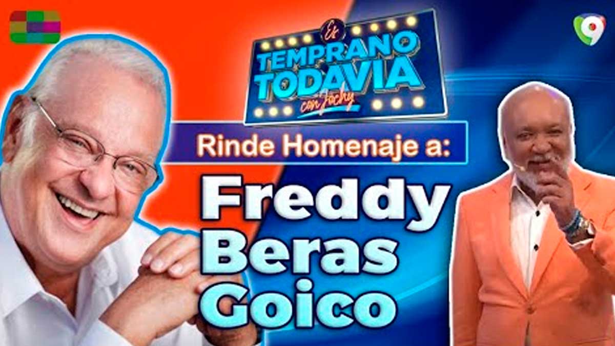 Jochy Santos rinde homenaje a Freddy Beras Goico en Es Temprano Todavía