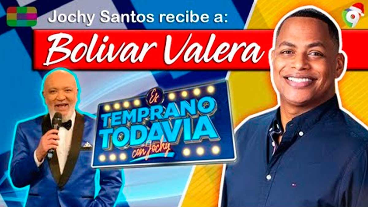 Bolívar Valera "El Boli" junto a Jochy Santos en Es Temprano Todavía