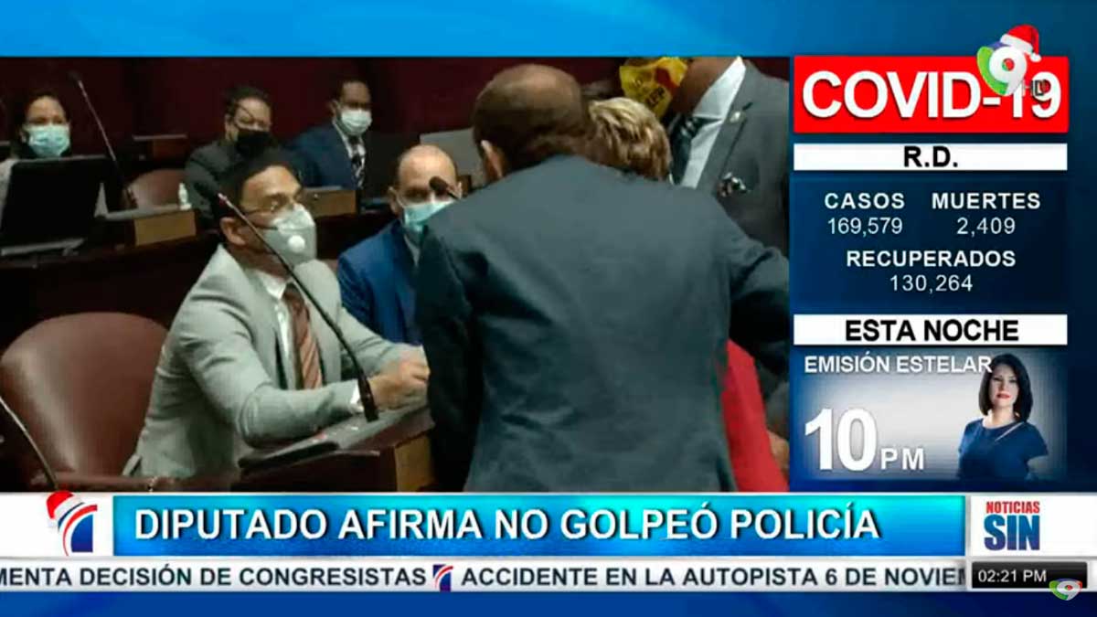 Diputado Sadoy garantiza que no golpeo a mujer policía