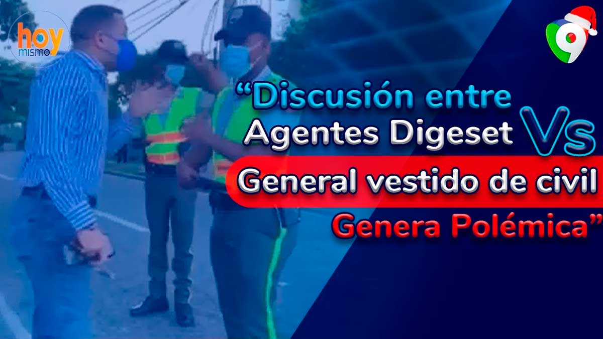 Discusión entre agentes Digeset con general vestido de civil