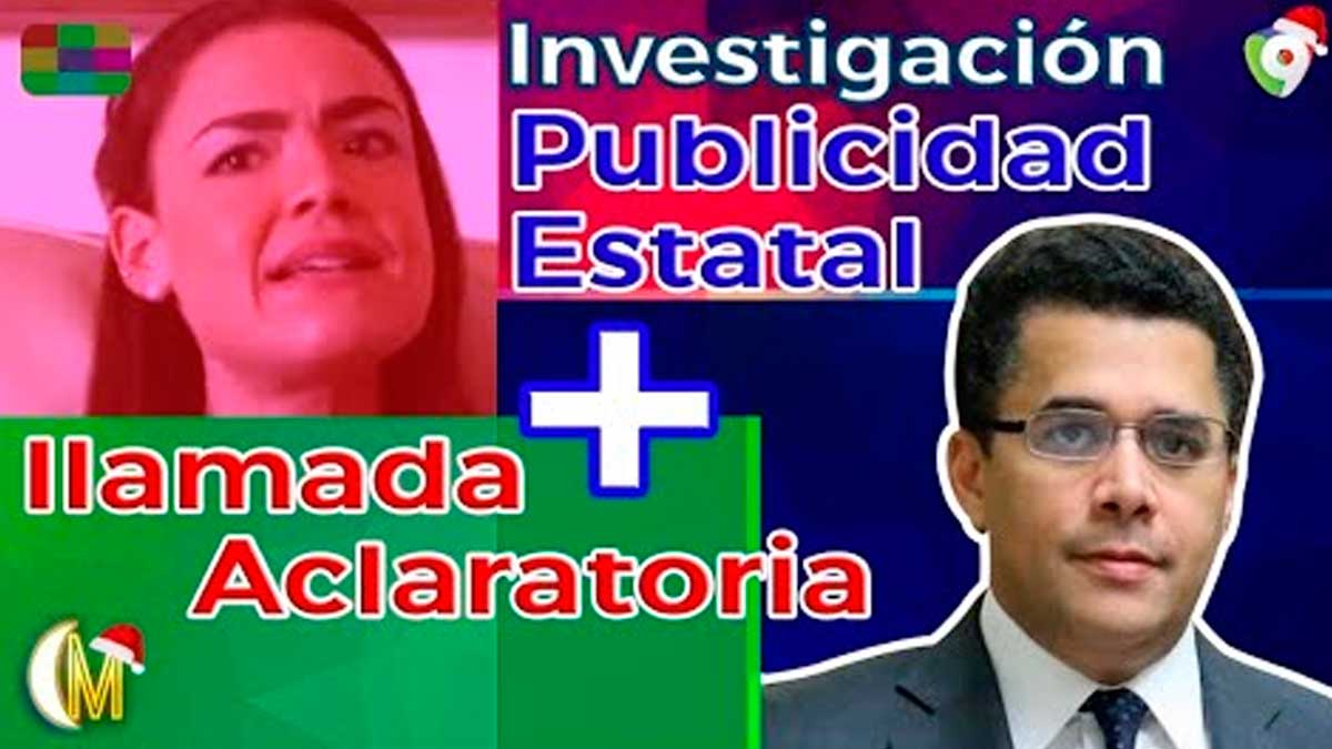 Investigación de la publicidad estatal, llamada Aclaratoria de David collado