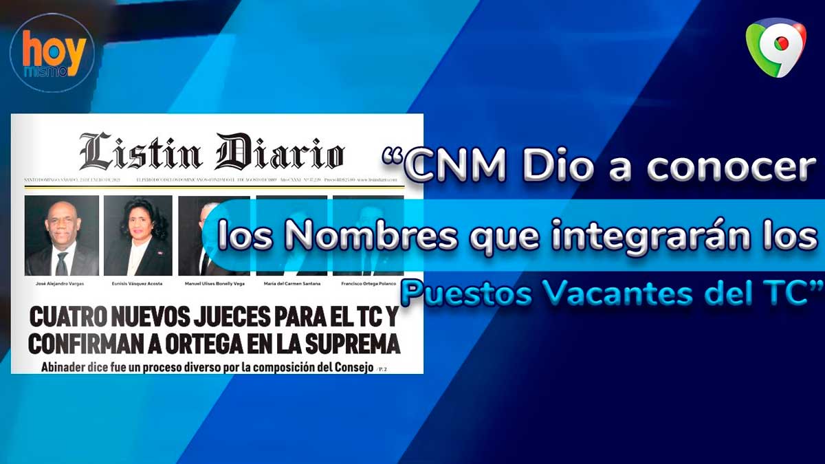 José Alejandro Vargas y otros tres jueces al TC; Ortega para la Suprema