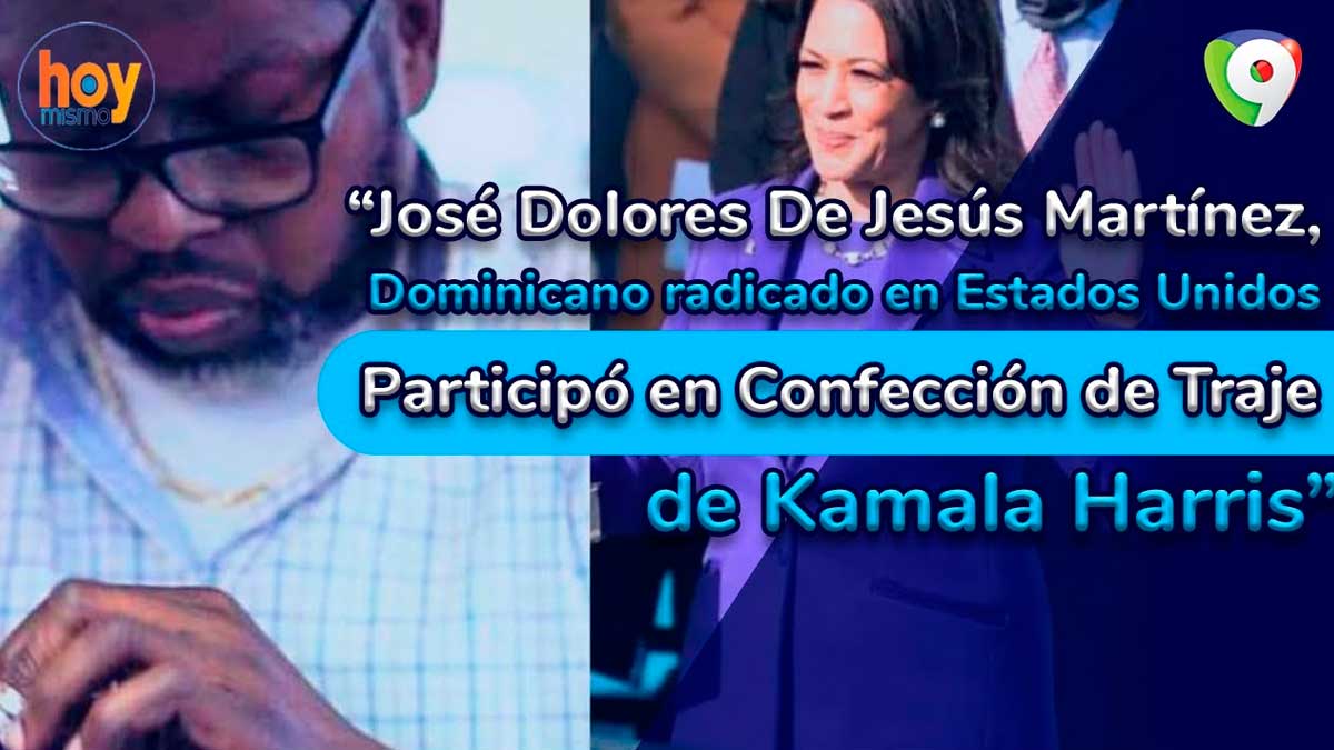 Un dominicano participó en confección de traje de Kamala Harris