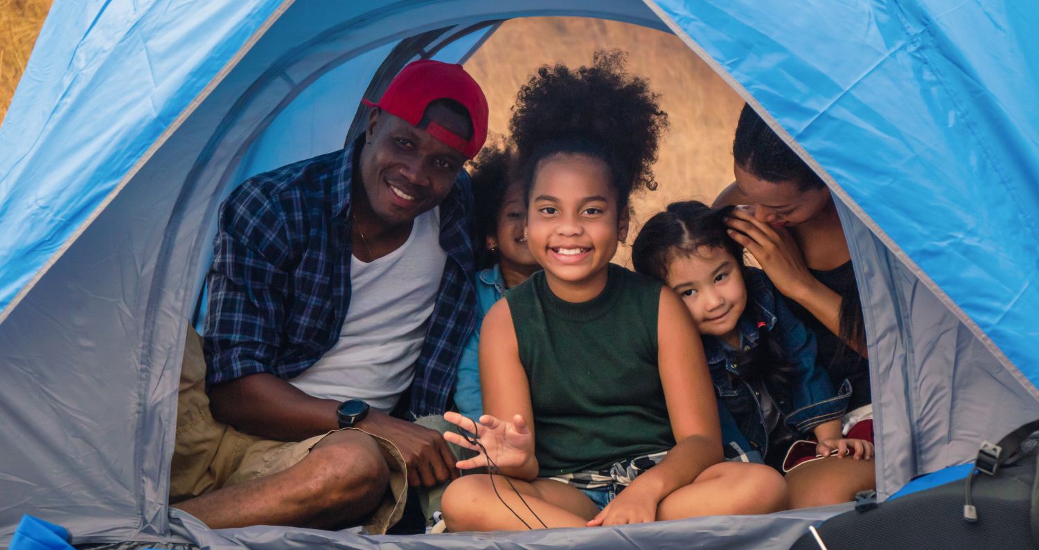 acampada en familia