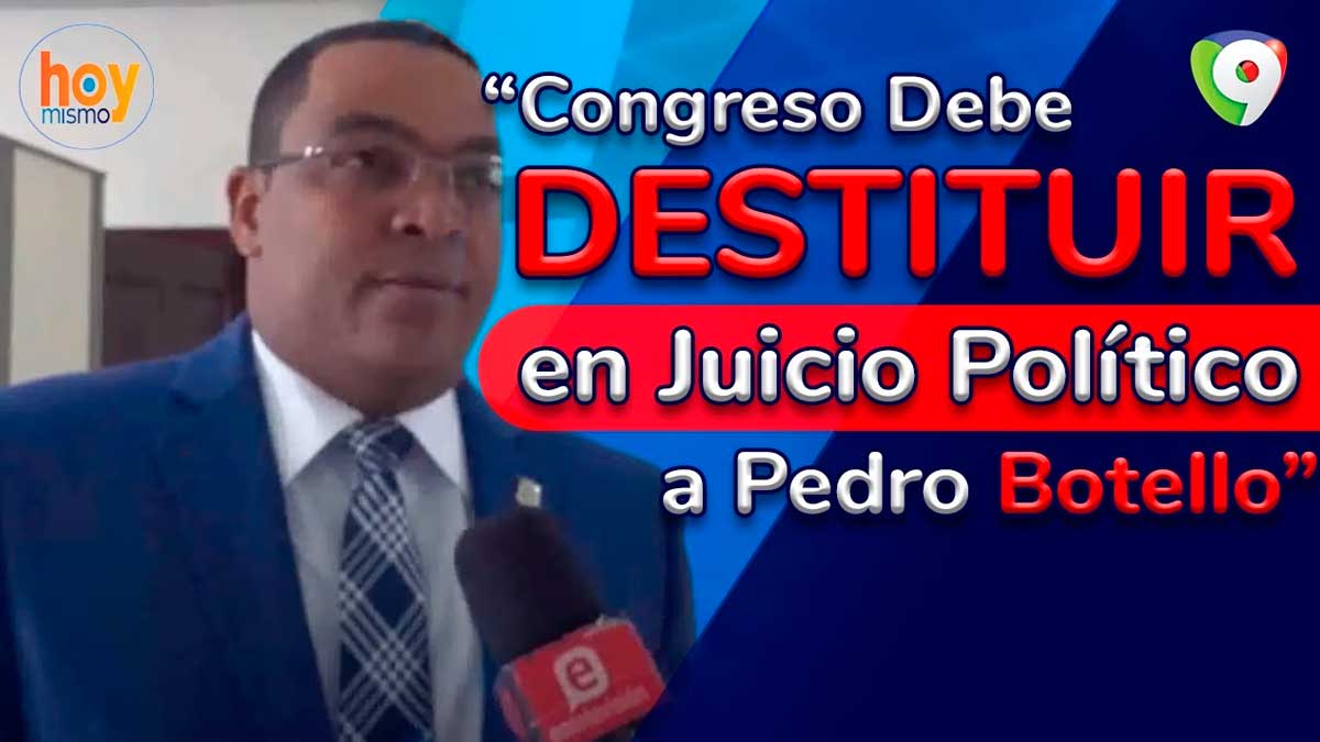 Congreso debe destituir en juicio político a Pedro Botello, dice Óscar Medina