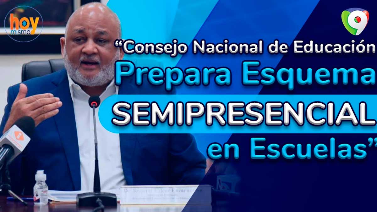 Consejo Nacional de Educación prepara esquema semipresencial en escuelas