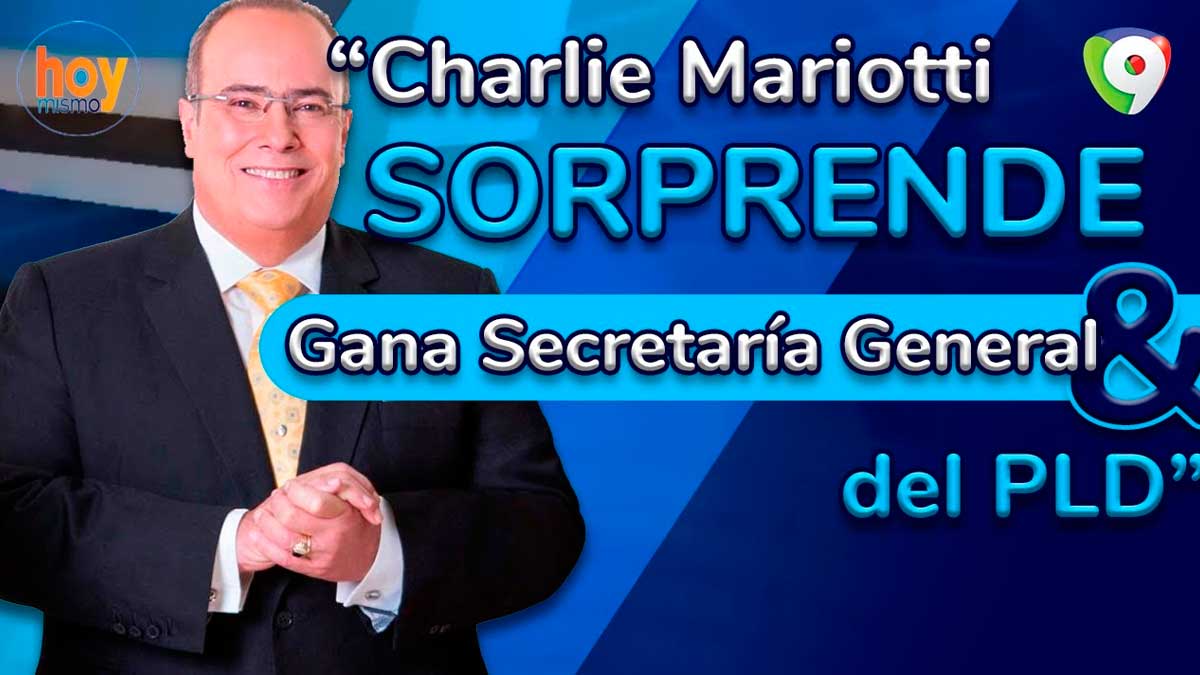 Charlie Mariotti sorprende y gana secretaría general del PLD