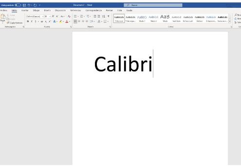 Calibri fuente
