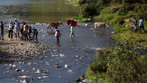 conflicto por canal en río Masacre