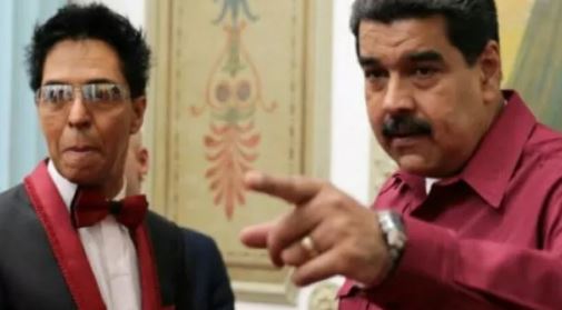 Bonny Cepeda y Nicolás Maduro