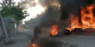 Protesta en San Francisco de Macorís