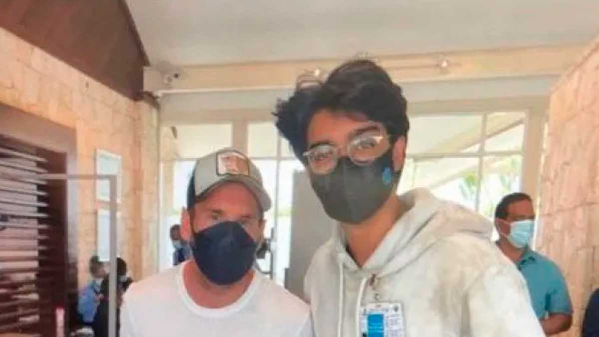 El futbolista Lionel Messi se encuentra visitando el país