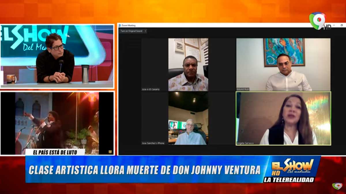 Gilberto Santa Rosa, Angela Carrasco y Jochy dicen adiós a Johnny Ventura en el Show del Mediodía