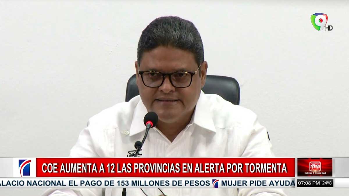 12 provincias en alerta ante tormenta/Adolescente pierde la vida por bala perdida