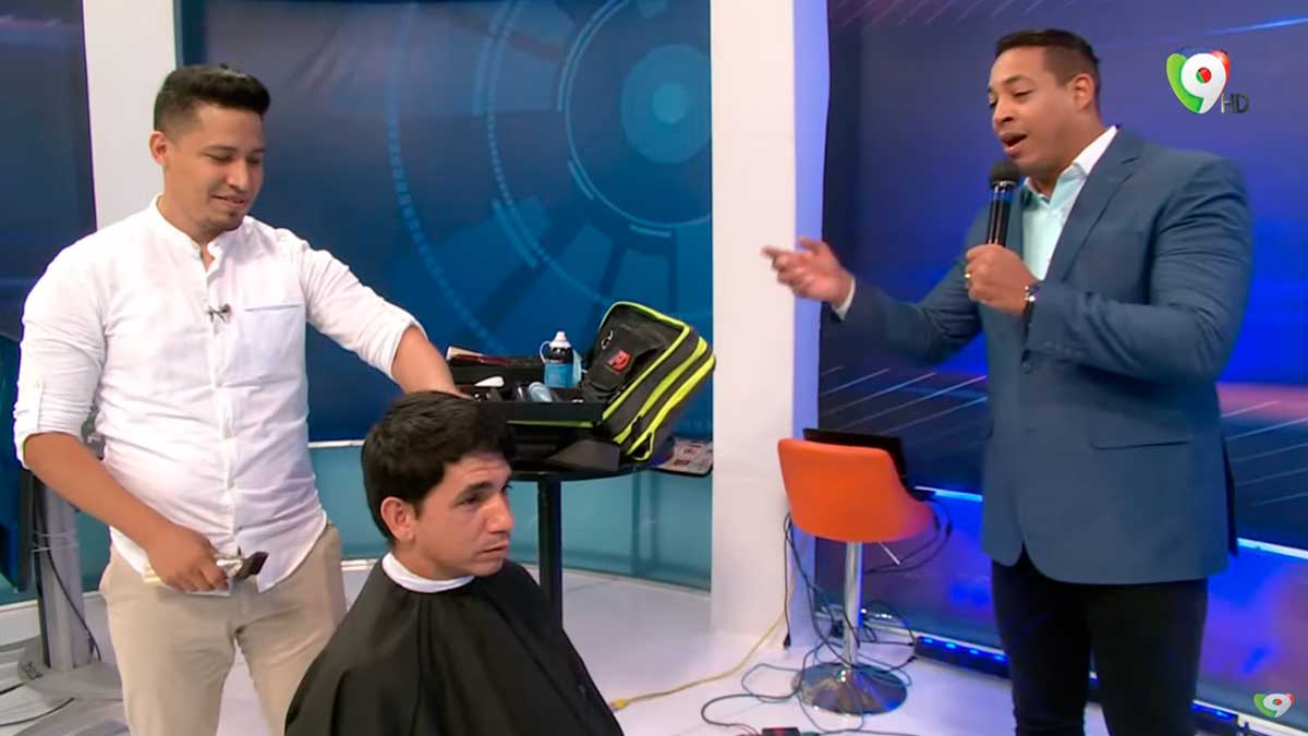 ¡Increíble! Barbero venezolano dibuja rostro de Juan Luis Guerra en corte de cabello | El Show del Mediodía