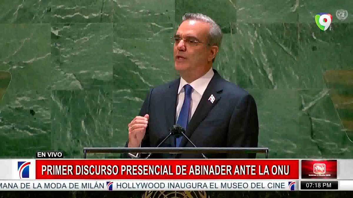 Abinader durante alocución en la ONU | Noticias SIN