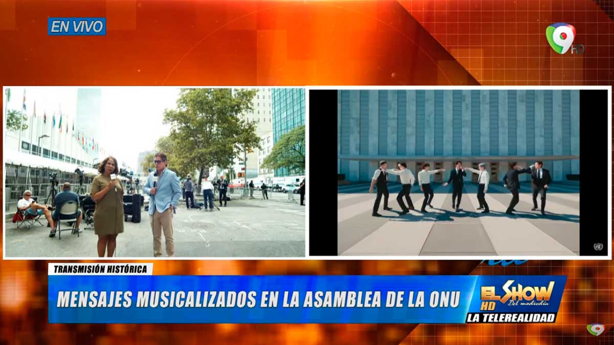 BTS es trending topic por su participación en la Asamblea de la ONU 2021 | El Show del Mediodía