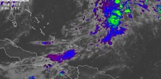 Vaguadas y aguaceros en República Dominicana