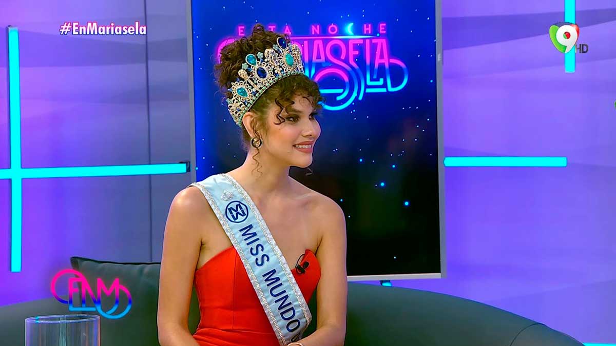 Emmy Peña Miss Mundo Dominicana en Esta Noche Mariasela