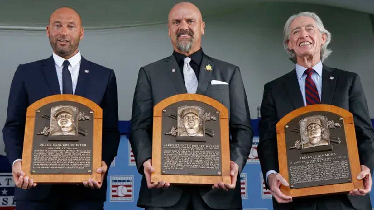 Jeter y Walker ya son miembros del Salón de Fama de Cooperstown