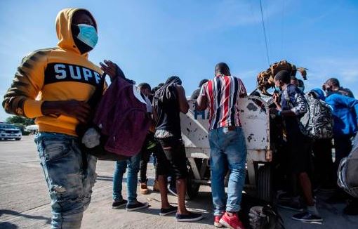 Haitianos repatriados por EEUU