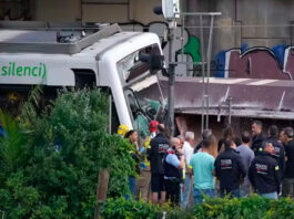 Accidente de tren en España deja un muerto y nueve heridos