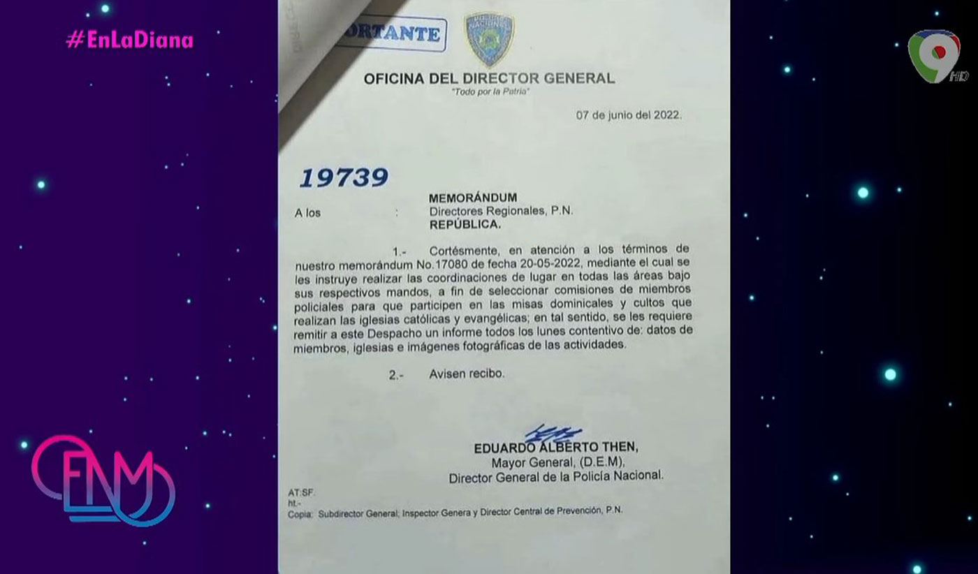 La diana Comunicado de la Policia Nacional