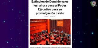 Aprobacion ley de extincion de dominio