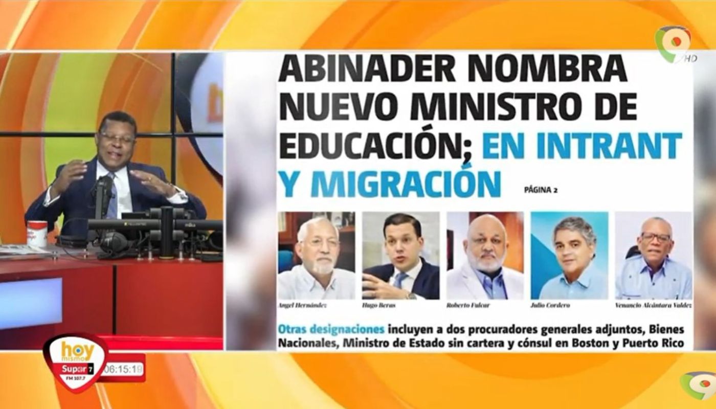 Nuevo ministro de educación