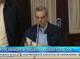 Abinader se reúne con COE en cuanto a situación de Fiona