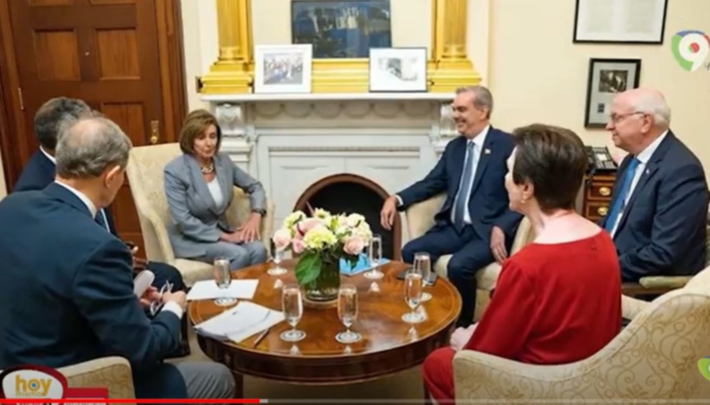 Presidente Abinader se reúne con Nancy Pelosi | Hoy mismo