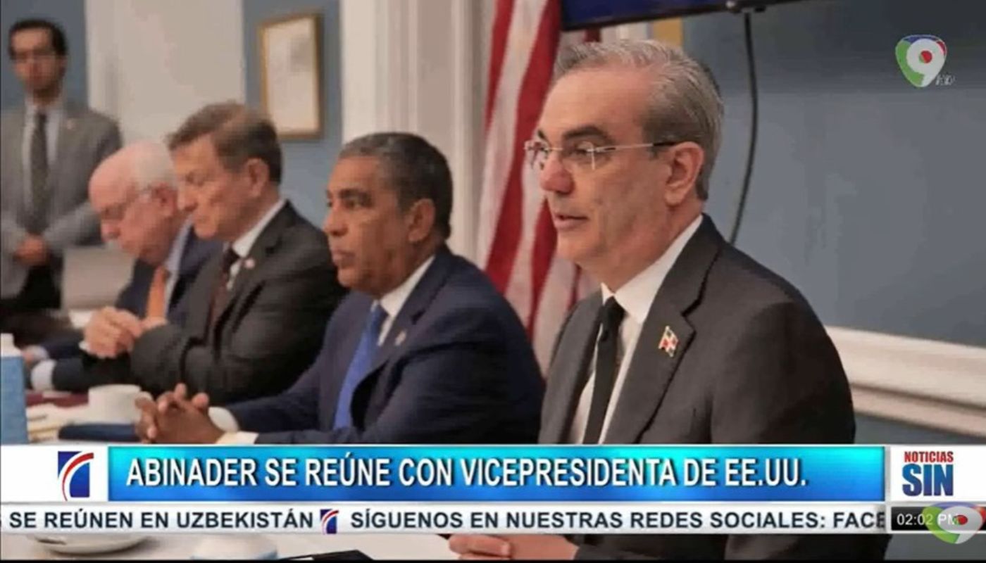 Presidente Luis Abinader se reúne con Vicepresidenta de EEUU