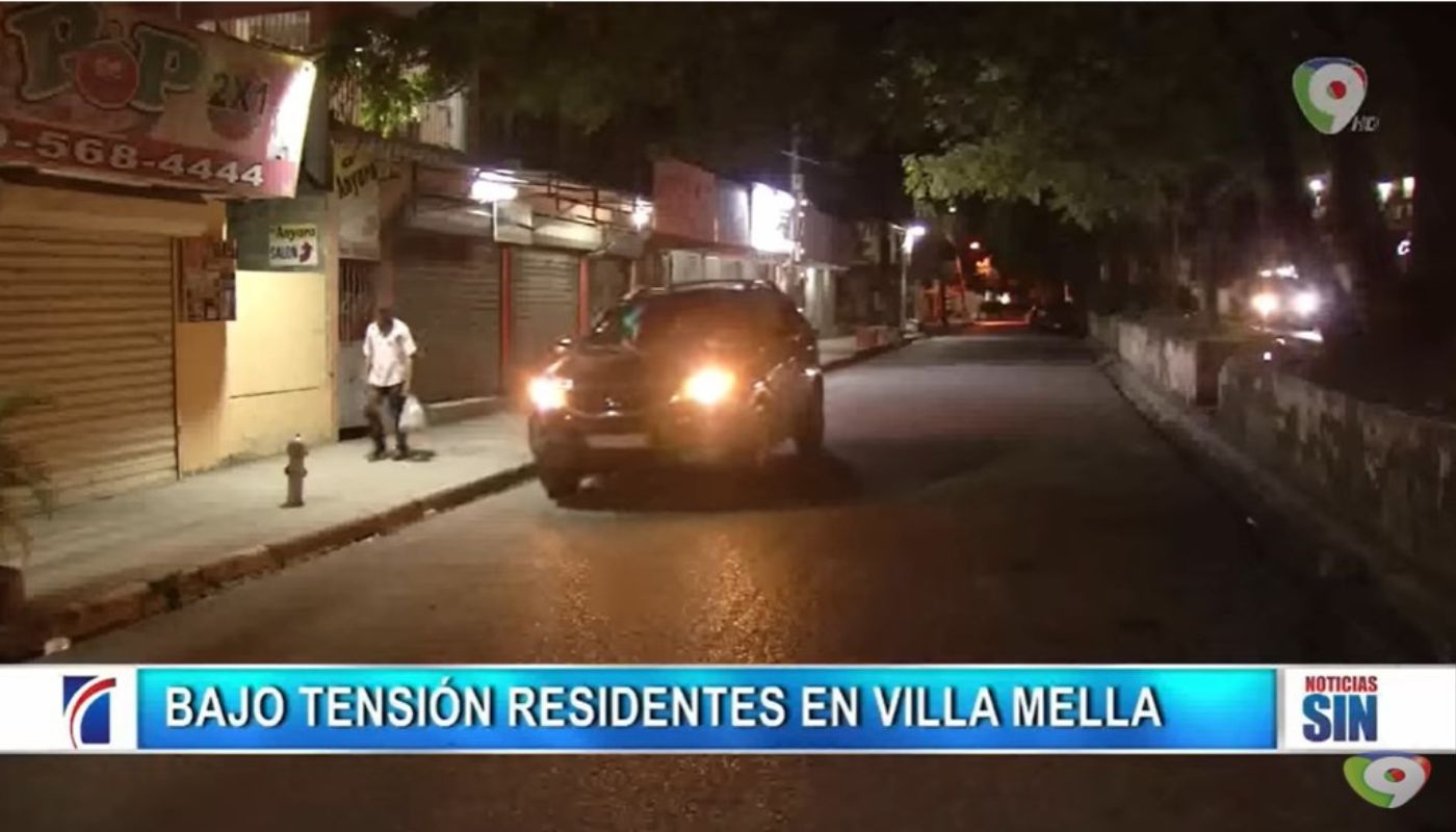 En silencio y tensión permanece Villa Mella tras incidente