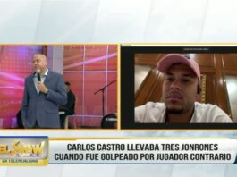 Pelotero Carlos Castro explica situación de trifulca en juego en Venezuela