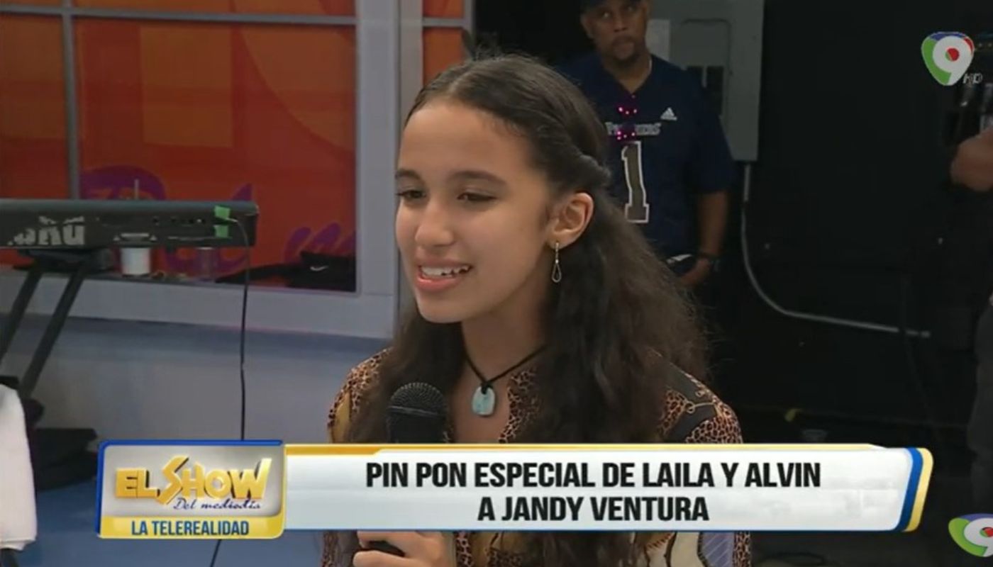 Pin Pon Especial de Laila y Alvin a Jandy Ventura en El Show del Mediodía