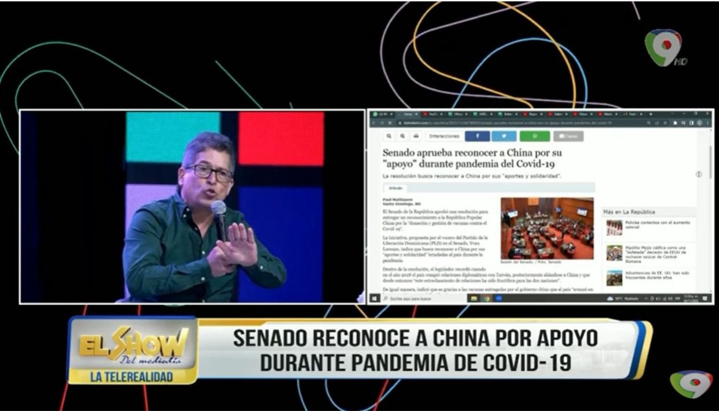 Senado reconoce ayuda brindada por China durante el Covid-19 | El Show del Mediodía Imaginativa