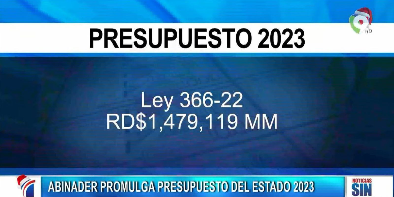 Abinader promulga Ley que aprueba presupuesto general del estado 2023