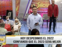 Programa especial de Fin de Año en el Show del Mediodía