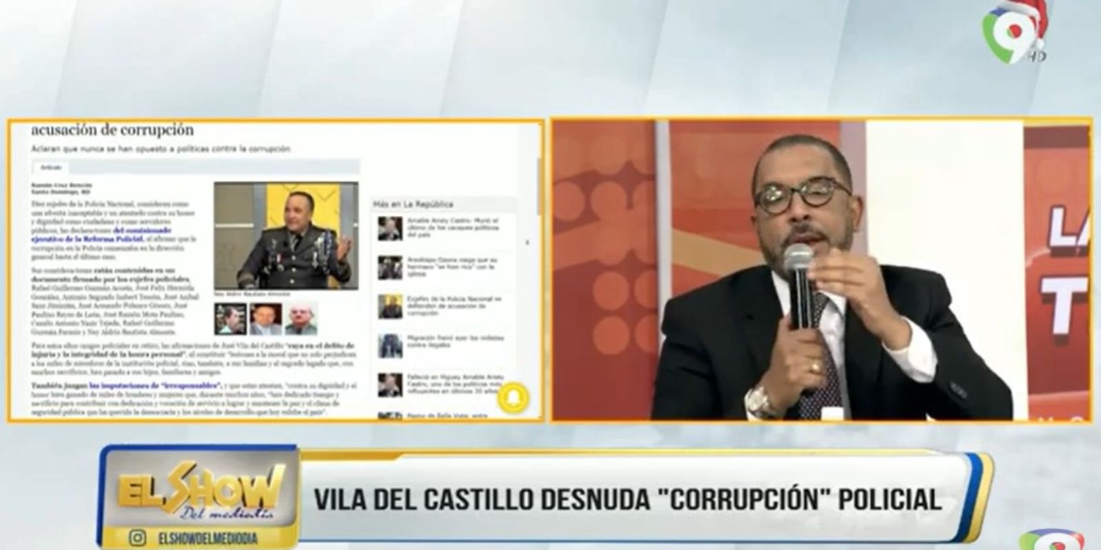 Reacción de ex Jefes de la Policía Nacional ante declaraciones de Vila | El Show del Mediodía