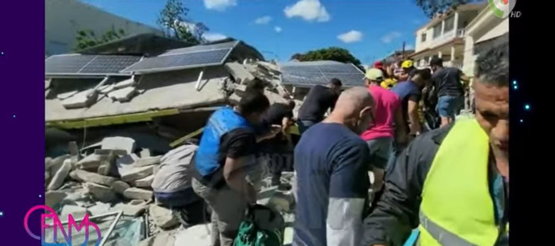 Colapso de edificio en La Vega deja una pérdida