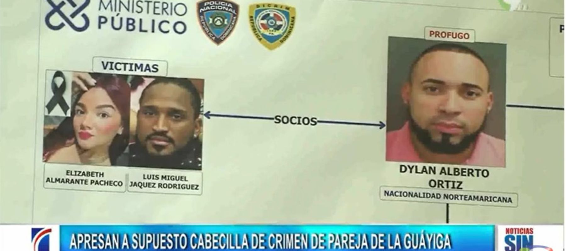 Capturan a presunto cabecilla del crimen de pareja de Guáyiga