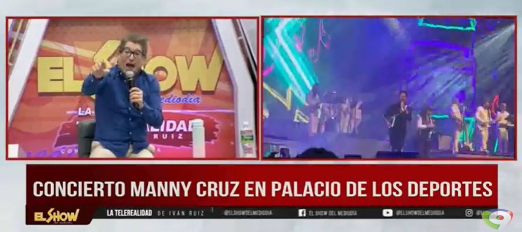 Manny Cruz, llena con éxito Palacio de los Deportes