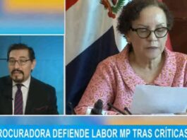 Procuradora defiende labor del MP tras críticas del PLD