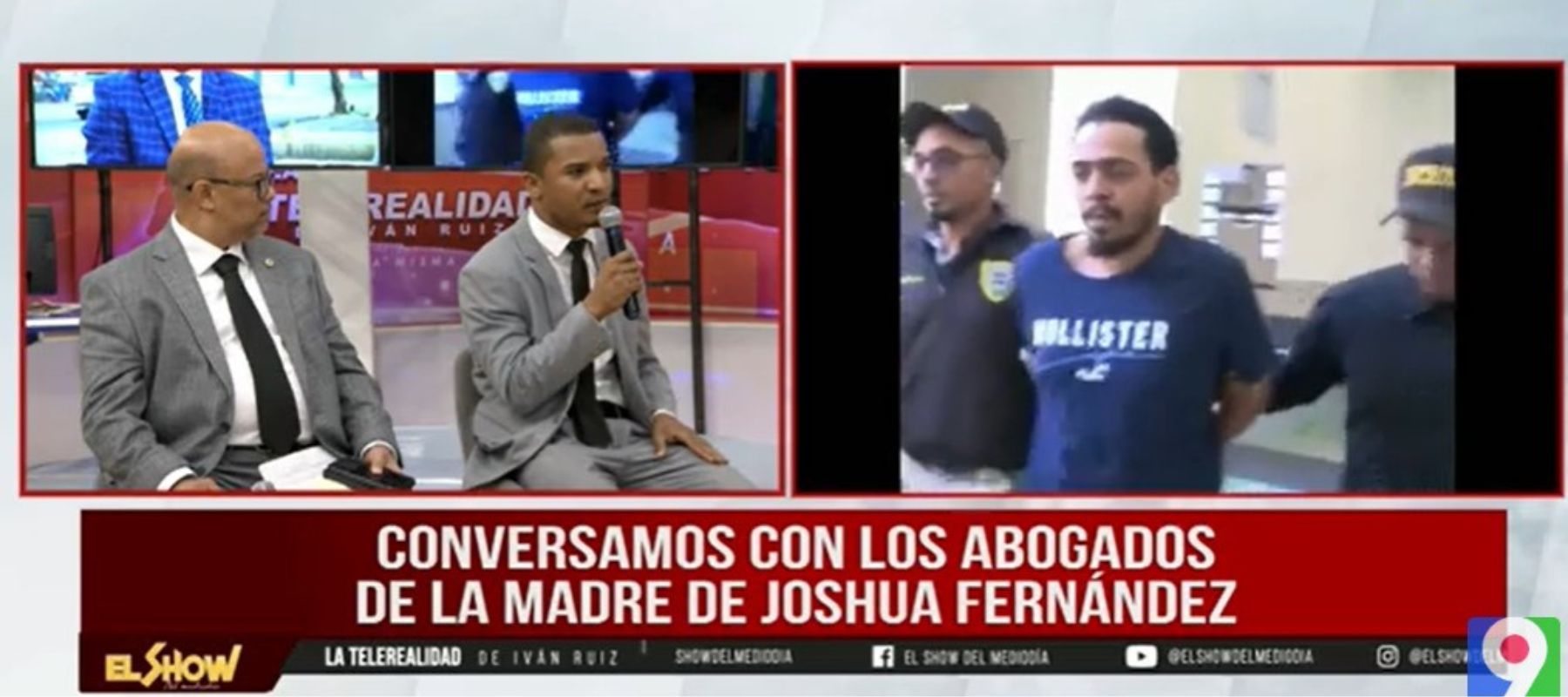 ¡Exclusiva! Abogados Caso Joshua Fernández en EL show del Mediodía