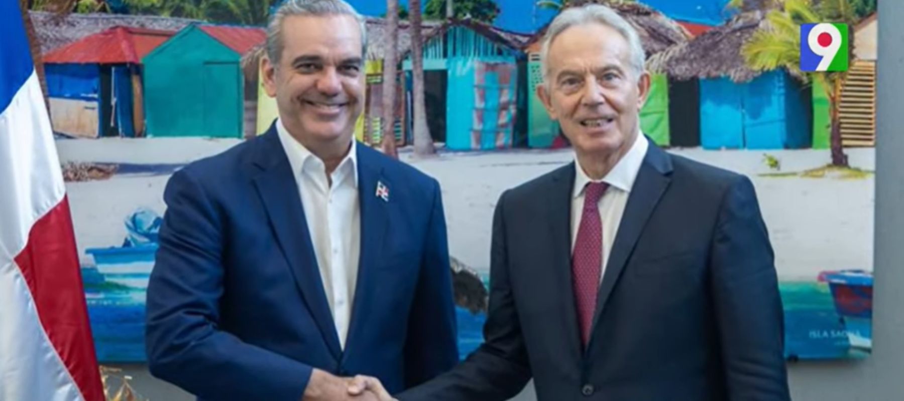 Blair y Abinader tratan tema sobre conflicto del canal de Haití